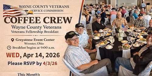 Veterans Coffee Crew Breakfast - On Us!