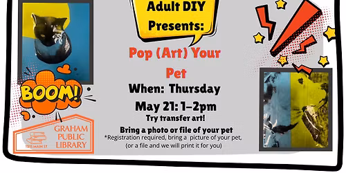 Adult DIY - Pop Your Pet! (Transfer Art)