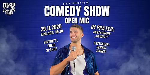 Dizzy Comedy Club \u2013 Open Mic Comedy Show | 29.11.2025 (Freie Spende)