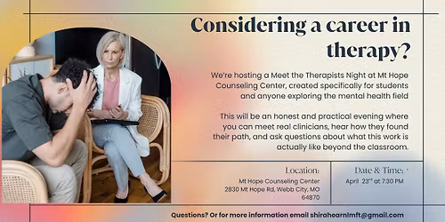 Considering a Career in Therapy?