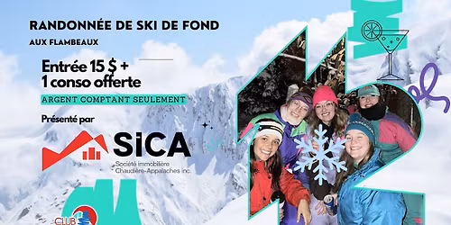 Randonn\u00e9e de ski de fond aux flambeaux \ud83d\udd25\u2744\ufe0f