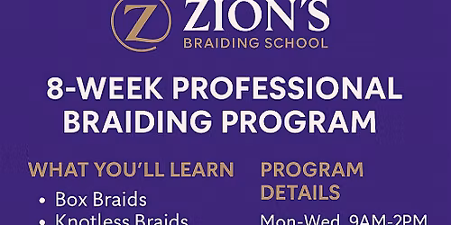 8 Weeks Professional Braiding Program