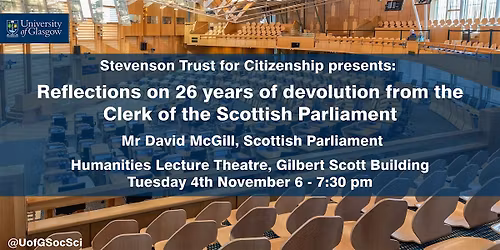 Reflections on 26 years of devolution in the Scottish Parliament
