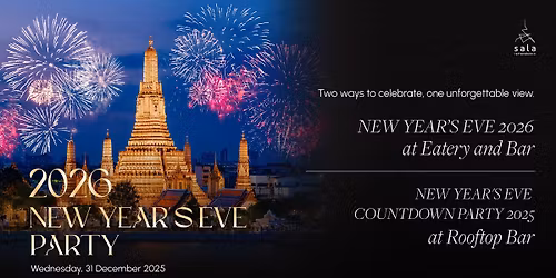 New Year\u2019s Eve Countdown with Wat Arun Views