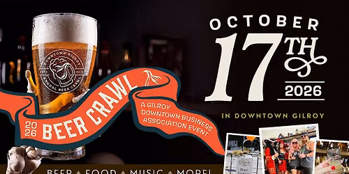 Downtown Gilroy Halloween Beer Crawl 2026