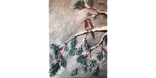 Winter Chickadee - Paint and Sip in Boston | Classpop!\u2122