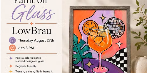 Painting on Glass- Disco Spritzer Edition \u2728