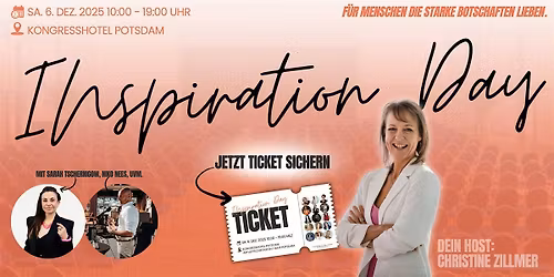 Inspiration Day 2025 - F\u00fcr Menschen die starke Botschaften lieben.