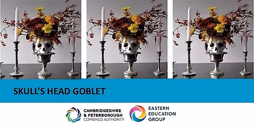Floral Skull's Head Goblet