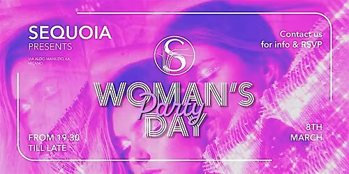 FESTA DELLA DONNA-SEQUOIA MILANO @ Openwine/spritz+Aperitivo
