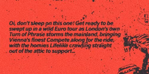 TURN OF PHRASE (UK) \/\/ COMPETE (AU) \/\/ LIFELIKE (CZ) @P\u016eDA