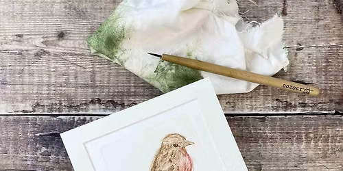 Drypoint Festive Bird Drypoint Printmaking with Printmaker Ellie James