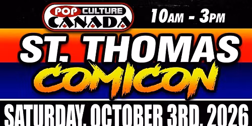 ST. THOMAS COMICON : OCTOBER 3RD 2026 : COMIC CON 
