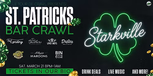Starkville's Annual St. Patty's Crawl