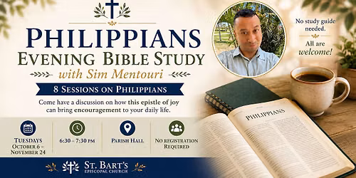 Philippians Evening Bible Study with Sim Mentouri  