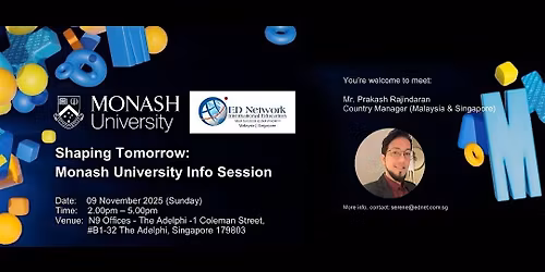 Monash University Australia Info Session-Singapore