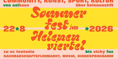 Sommerfest im Helenenviertel