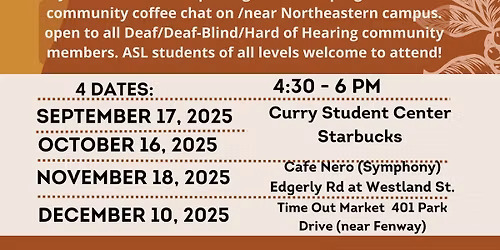 NU ASLIE ASL Coffee Chat