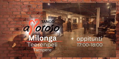 aMoroson TiistaiMilonga TEERENPELI Tampere