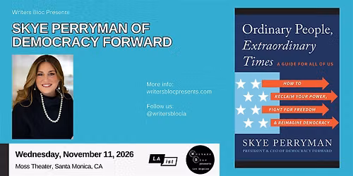 Writers Bloc Presents Democracy Forward Founder Skye Perryman
