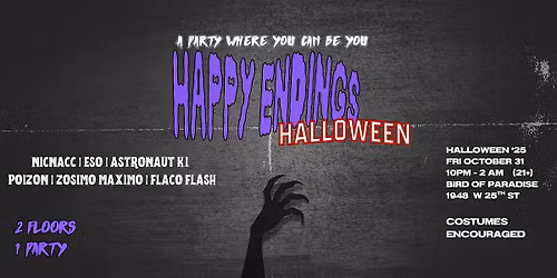 Happy Endings Halloween Night