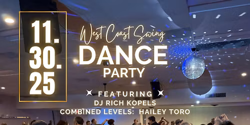 West Coast Swing Dance Party | Swing Invasion Weekly Event