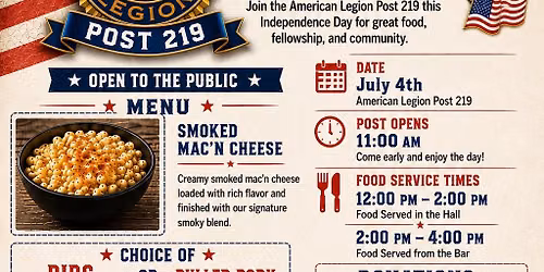 4th of July BBQ fundraiser