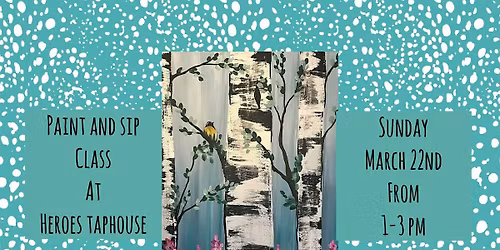 Paint and Sip At Heroes Taphouse