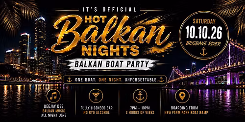 Hot Balkan Nights \u2013 Balkan Boat Party