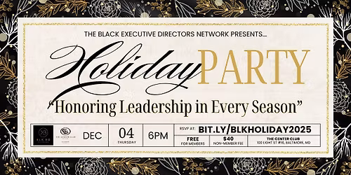 BLK ED Network\u2019s Holiday Party 2025
