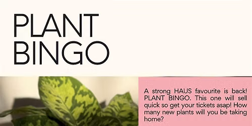 Plant Bingo!