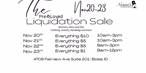 PreLoved Clothing liquidation Sale! $1-$10