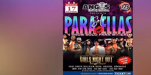 SOLO PARA ELLAS, SHOW PARA MUJERES