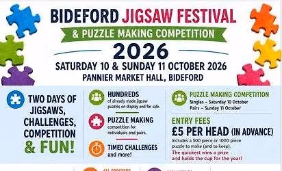 Bideford Jigsaw Festival & Puzzle Making Competition 2026