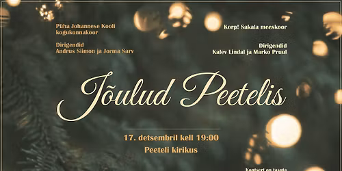 J\u00f5ulud Peetelis - kontsert