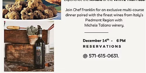 WHITE TRUFFLE WINE DINNER