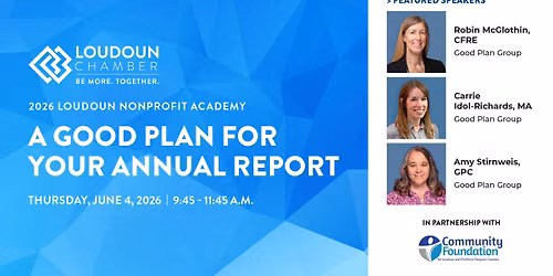 Loudoun Nonprofit Academy: A Good Plan for Your Annual Report