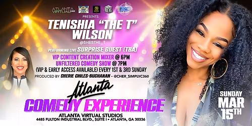 Atlanta Comedy Experience March 15th (Sunday)
