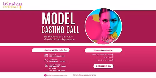 The Fashion Week Experience Casting Call