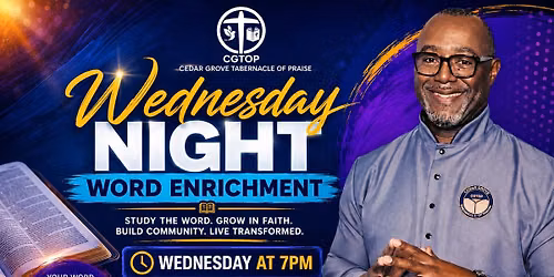 Wednesday night Bible Study 