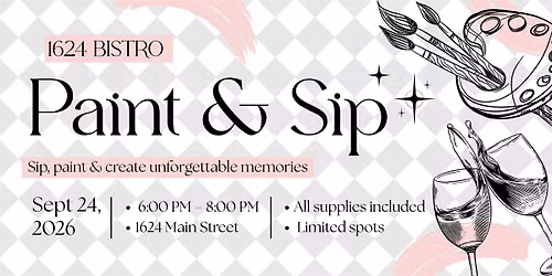 Paint and Sip at 1624 Bistro