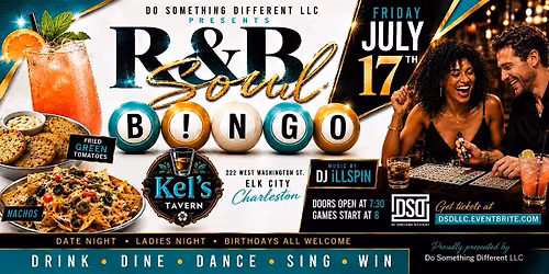 R&B SOUL B!NGO KEL'S JULY 2026