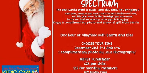 Santa Rocks The Spectrum-Santa Returns Dec 21st
