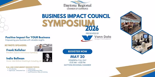 Business Impact Council Symposium presented by Vann Data 