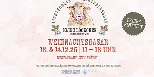 \u201eKling L\u00f6ckchen, Klinge Linge Ling\u201c Lichterglanz und Weihnachtsfreuden-Basar