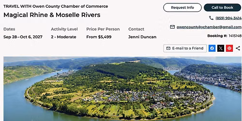 Rhine & Mosell River Cruise - Information Session