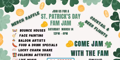 St. Patrick's Day Fam Jam at 4th Street Fillin Station 