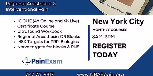 Regional Anesthesia and Ultrasound Guided Interventional Pain Workshop