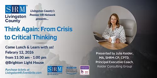 Think Again: From Crisis to Critical Thinking