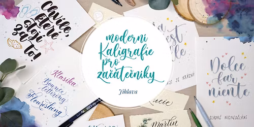 Kurz modern\u00ed kaligrafie pro za\u010d\u00e1te\u010dn\u00edky - 26.3.2026 Jihlava